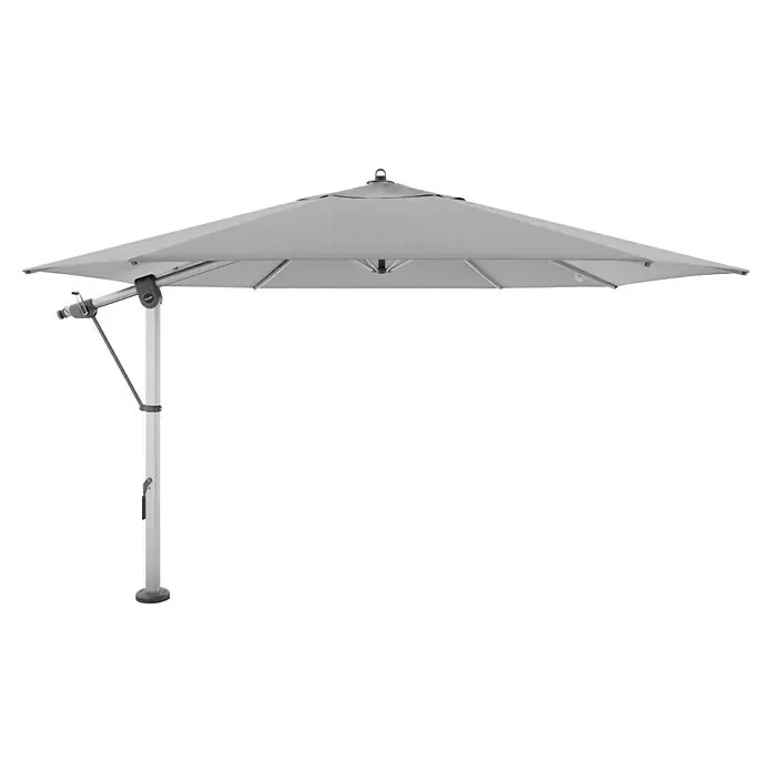 Doppler Expert Ampelschirm 400 - Hellgrau, Durchmesser Bespannung: 400 cm - Der Sonnenschirm spendet angenehmen Schatten, ideal für Terrasse und Garten. Hochwertig und robust für langanhaltenden Genuss im Freien.