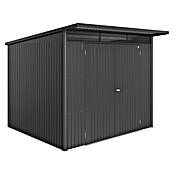 Biohort AvantGarde Gerätehaus Eco A6 (Außenmaß inkl. Dachüberstand (B x T): 260 x 260 cm, Dunkelgrau Metallic, Doppeltür, Stahl) | BAUHAUS