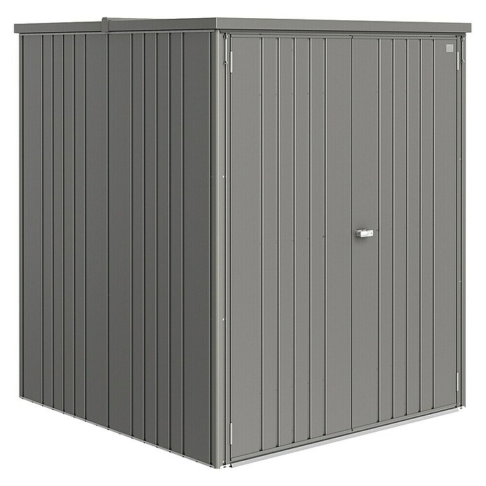 Biohort Geräteschrank Gr. 150 Large (Außenbreite inkl. Dachüberstand: 156 cm, Außentiefe inkl. Dachüberstand: 155 cm, Stahl, Quarzgrau Metallic) | BAUHAUS