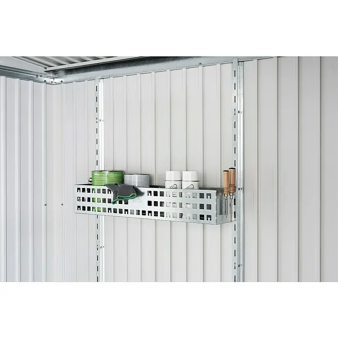 Biohort Regalboden - Passend für: Biohort Gerätehäuser & -schränke, 2 Stk. - Aufnahmebox mit diversem Zubehör, ideal für die Aufbewahrung von Werkzeugen und Kleinteilen in der Werkstatt oder Garage.