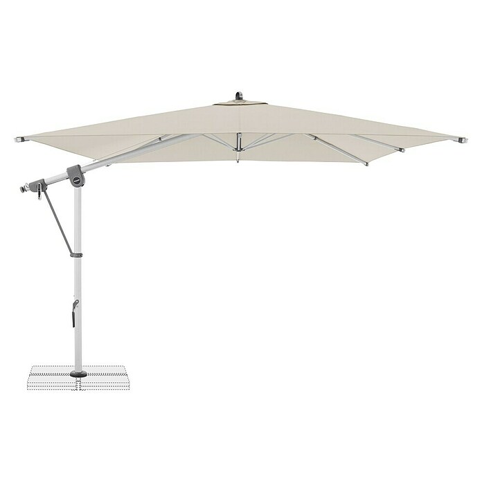 Doppler Expert Ampelschirm Expert (Natur, Bespannungsmaß (L x B): 300 x 300 cm) | BAUHAUS