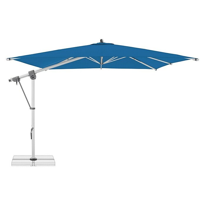 Doppler Expert Ampelschirm Expert (Aquamarin, Bespannungsmaß (L x B): 300 x 300 cm) | BAUHAUS