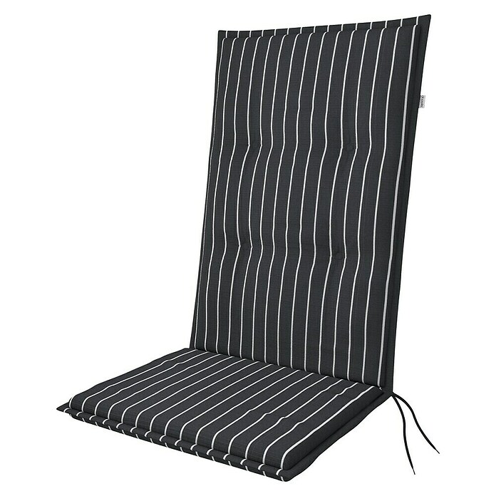 Doppler Sitzauflage Hochlehner Living (Hochlehner, L x B x H: 119 x 48 x 6 cm, Kunststoff, Baumwolle, Schwarz) | BAUHAUS