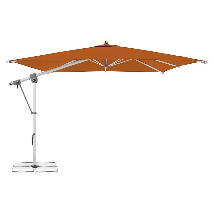 Doppler Expert Ampelschirm Expert (Terracotta, Bespannungsmaß (L x B): 300 x 300 cm) | BAUHAUS