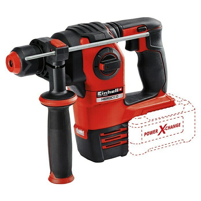 Einhell Power X-Change Akku-Bohrhammer Herocco18 V, Ohne Akku, Leerlaufdrehzahl: 0 U/min - 1.200 U/min, Einzelschlagstärke: 2,2 J Unknown