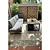 Palatino Exlusive Line Kaminholzregal (150 x 180 cm, Cortenstahl, Edelrost)
