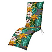 Doppler Sitzauflage Living Floral (Rollliege, L x B x H: 170 x 48 x 6 cm, Kunststoff, Baumwolle, Gelb/Grün/Grau) | BAUHAUS
