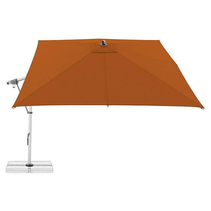 Doppler Expert Ampelschirm Expert (Terracotta, Bespannungsmaß (L x B): 300 x 300 cm) | BAUHAUS
