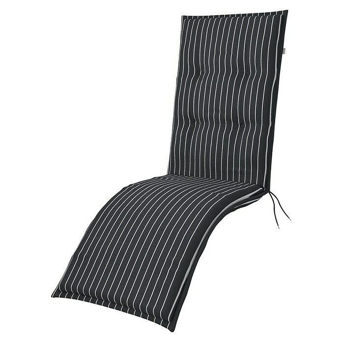 Doppler Sitzauflage Living (Rollliege, L x B x H: 170 x 48 x 6 cm, Kunststoff, Baumwolle, Schwarz/Weiß) | BAUHAUS
