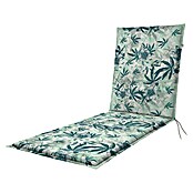 Doppler Liegenauflage Living Floral (Rollliege, L x B x H: 195 x 60 x 6 cm, Kunststoff, Baumwolle, Türkis) | BAUHAUS