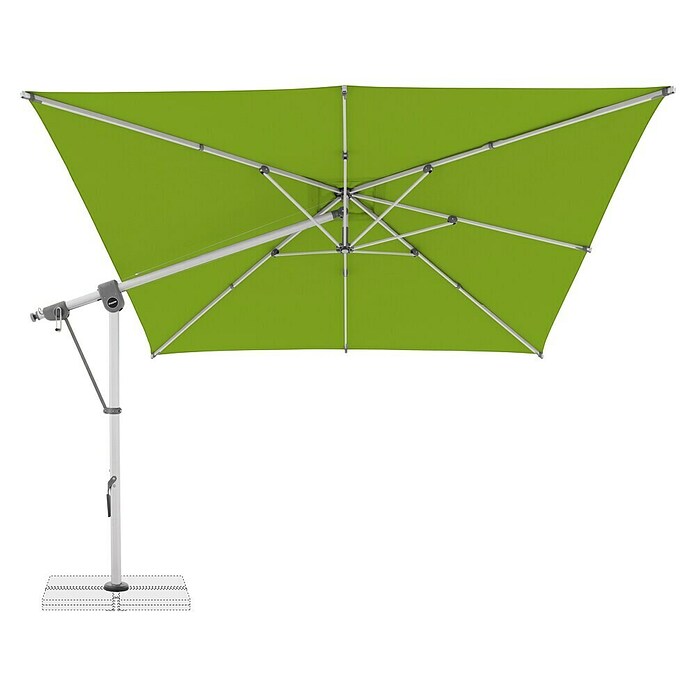 Doppler Expert Ampelschirm Expert (Smaragdgrün, Bespannungsmaß (L x B): 300 x 300 cm) | BAUHAUS