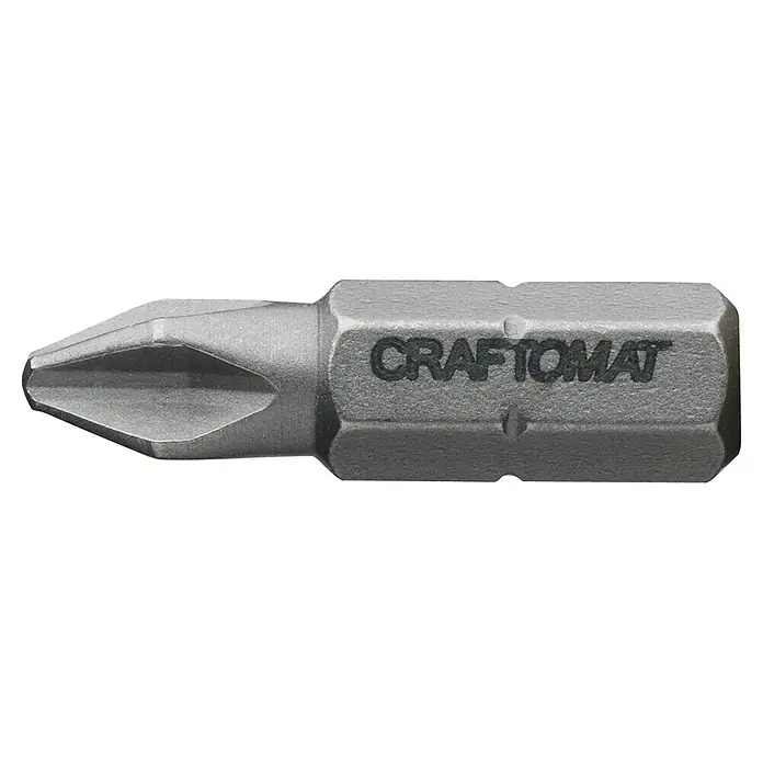 Craftomat Bit Standard - PH 2, 25 mm, 3 -tlg. - Schraubendreher-Bit der Marke Craftomat, ideal für Schraubarbeiten in verschiedenen Materialien.