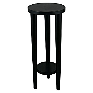 Beistelltisch Acta (Ø x H: 25 x 60 cm, Holz, Schwarz)