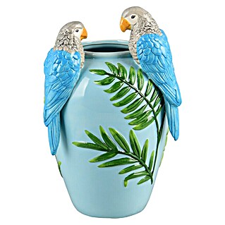 Vase Ara (L x B x H: 20,5 x 19 x 31,5 cm, Keramik, Blau)