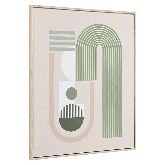 Bild - Norma V, B x H: 40 x 50 cm - Abstraktes Wandbild mit geometrischen Formen in sanften Farben, gerahmt. Eine moderne Dekoration für Ihr Zuhause.