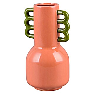 Vase Kofi (L x B x H: 15,5 x 14 x 26,5 cm, Keramik, Orange)