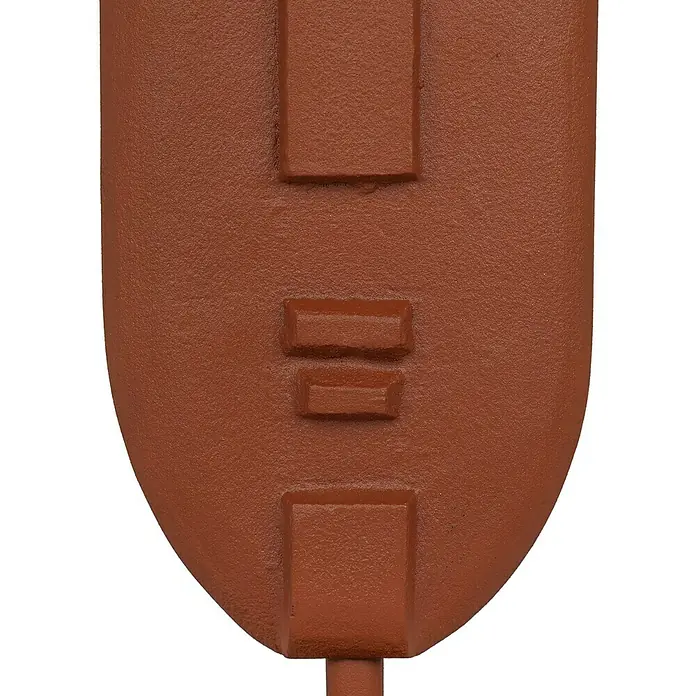 Dekofigur Ahyv - L x B x H: 13 x 13 x 37 cm, Braun, Metall - Nahaufnahme eines braunen American-Football-Dekorationsobjekts. Ein dekoratives Element für Sportbegeisterte.