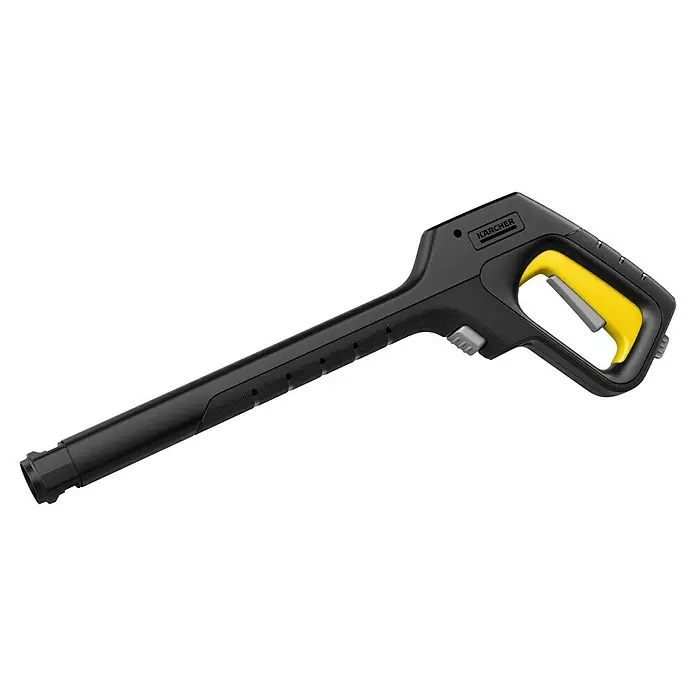 Kärcher Hochdruckpistole G 180 Q COMFORT!Hold - Passend für: Kärcher Hochdruckreiniger K2 bis K 7 - Abgebildet ist eine Kärcher Lanze, ein Zubehörteil für Hochdruckreiniger, in Schwarz und Gelb, das für gezielte Reinigungsaufgaben verwendet wird.