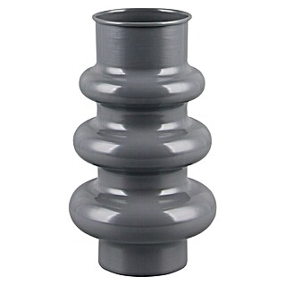 Vase Hoop (Ø x H: 17 x 30 cm, Metall, Grau)