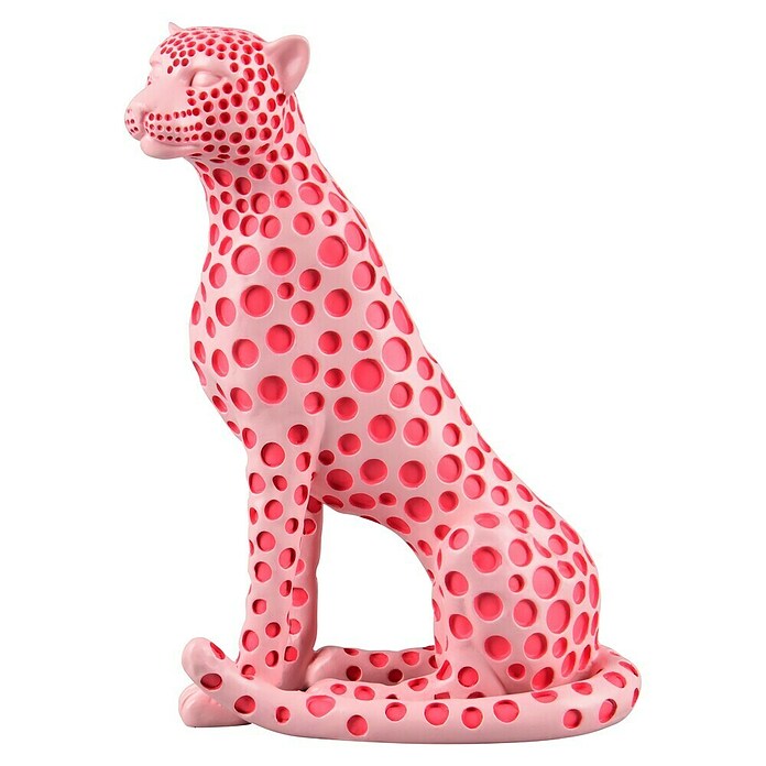 Dekofigur Pantra (L x B x H: 19 x 10,5 x 26 cm, Rosa, Kunststoff) | BAUHAUS