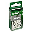 Spax Abdeckkappe (PZ 2, Weiß, 25 Stk., Geeignet für: Spax Senkkopfschrauben mit Kopfloch)