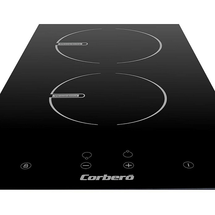 Corberó Placa de cocción vitrocerámica CCVGD25BF (Número de fogones estándar: 2 ud., 2.900 W, Vidrio) | BAUHAUS