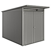 Biohort AvantGarde Gerätehaus Eco A3 (Außenmaß inkl. Dachüberstand (B x T): 180 x 300 cm, Quarzgrau Metallic, Doppeltür, Stahl) | BAUHAUS