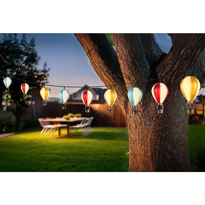 Globo Solar-ledfeestverlichting Slinger Ballon (Lengte: 390 cm, Buiten, Warm wit) | BAUHAUS
