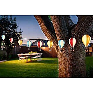 Globo LED solarni svjetlosni lanac (Duljina: 390 cm, Na otvorenom, Topla bijela)