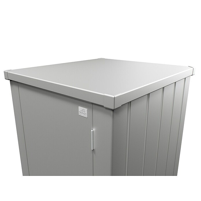 Biohort Julia Geräteschrank L High (Außenbreite inkl. Dachüberstand: 78 cm, Außentiefe inkl. Dachüberstand: 87 cm, Stahl, Silber Metallic) | BAUHAUS