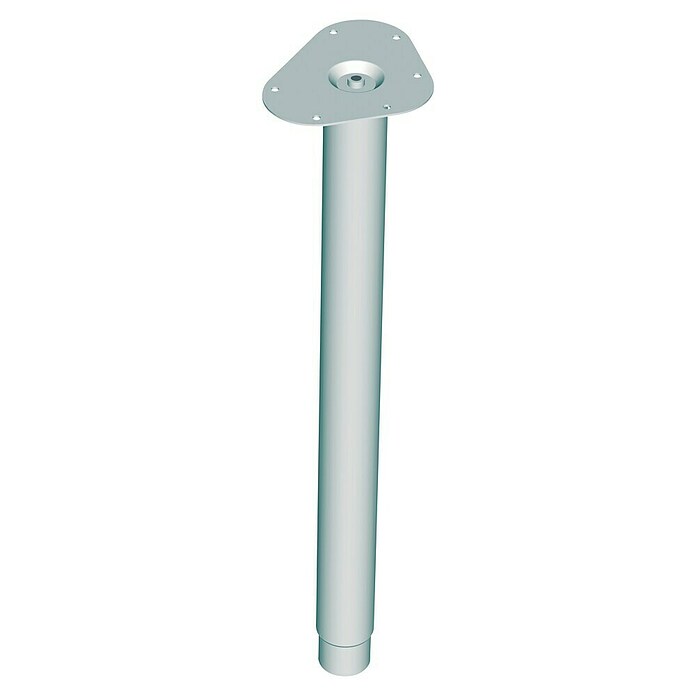 Element System Pata telescópica para muebles (Diámetro: 50 mm, Ajustable: 600 - 900 mm, Cromo)
