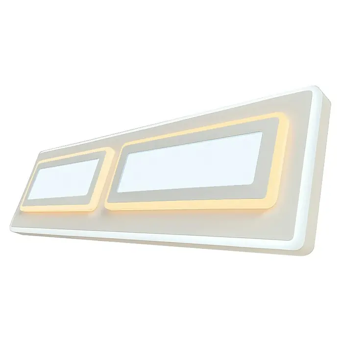 Panaled Plafón LED Katto II - 150 W, L x An x Al: 119,7 x 29,7 x 4 cm, Blanco, Blanco cálido - Elegante lámpara de techo LED con dos paneles iluminados, que ofrece una iluminación suave y ambiental para interiores modernos.