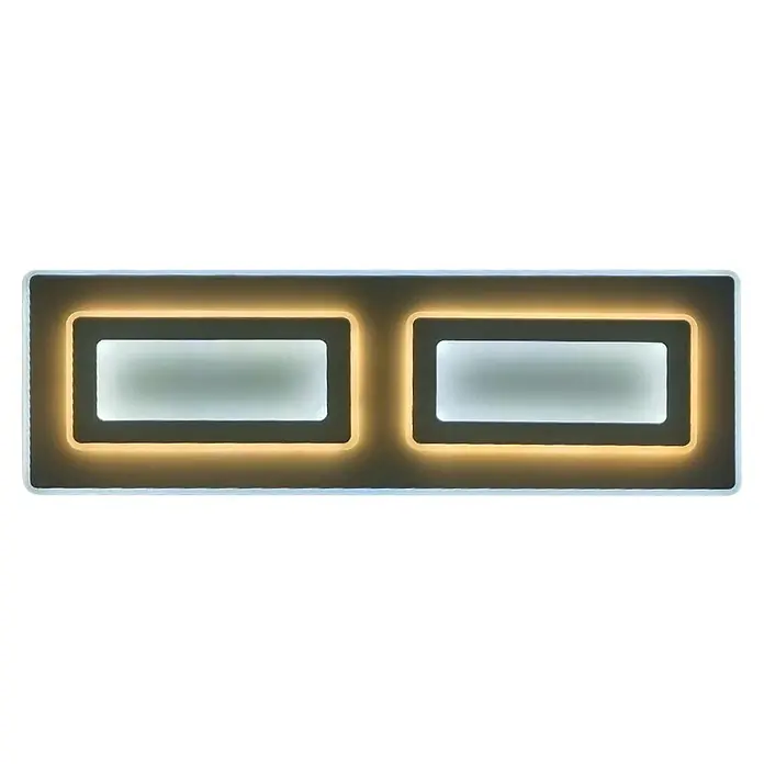 Panaled Plafón LED Katto II - 110 W, L x An x Al: 89,5 x 29,5 x 4 cm, Blanco, Blanco cálido - Aplique de pared LED moderno con un diseño rectangular y luz blanca cálida, ideal para interiores elegantes con doble unidad de iluminación.