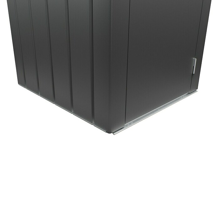 Biohort Julia Geräteschrank L High (Außenbreite inkl. Dachüberstand: 78 cm, Außentiefe inkl. Dachüberstand: 87 cm, Stahl, Dunkelgrau Metallic) | BAUHAUS