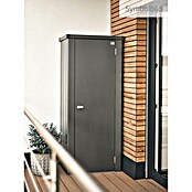 Biohort Julia Geräteschrank L High (Außenbreite inkl. Dachüberstand: 78 cm, Außentiefe inkl. Dachüberstand: 87 cm, Stahl, Dunkelgrau Metallic) | BAUHAUS