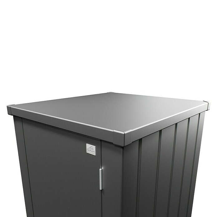 Biohort Julia Geräteschrank L High (Außenbreite inkl. Dachüberstand: 78 cm, Außentiefe inkl. Dachüberstand: 87 cm, Stahl, Dunkelgrau Metallic) | BAUHAUS