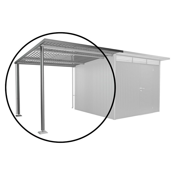 Biohort AvantGarde Seitendach Gr. L (Passend für: Biohort Gerätehaus AvantGarde A3, A7, Quarzgrau Metallic, Stahl) | BAUHAUS