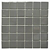 Mosaikfliese Quadrat Uni CD 170 (30 x 30 cm, Grau, Glänzend)
