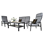 Sunfun Komplet lounge pohištva Comfy  (4 -del., Aluminij, Siva) | 8303 - Loungeset | ICAE - Sommermöbel Loungemöbel | ICA - Sommermöbel | IC - Freizeit im Garten | I - Stadtgarten | BAUHAUS