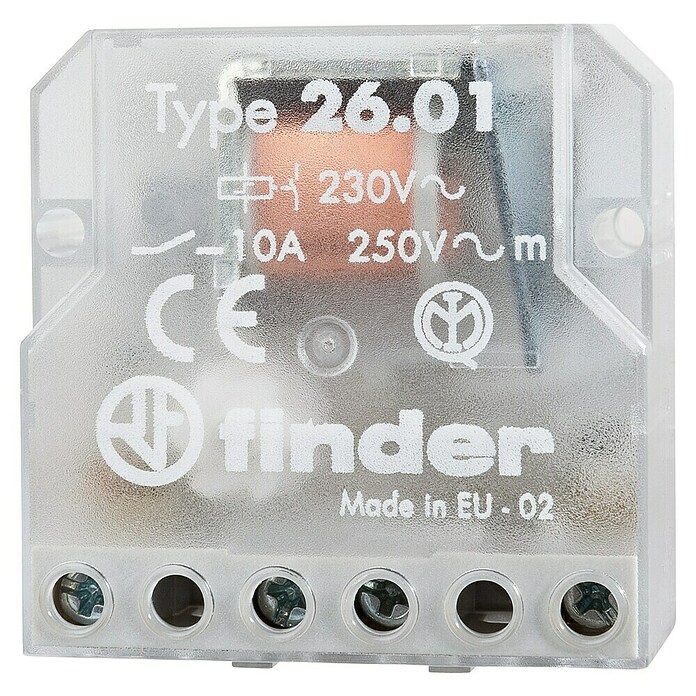 Finder Stromstoßschalter (Verteilerdose, 1 Schließer, 250 V, 10 A)