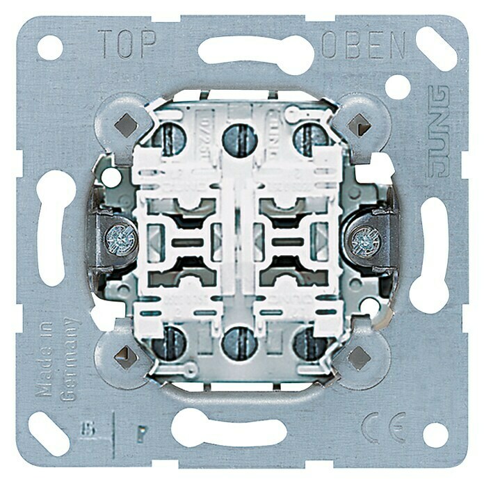 Jung Doppelwechselschalter-Einsatz10 A, Unterputz View From Above