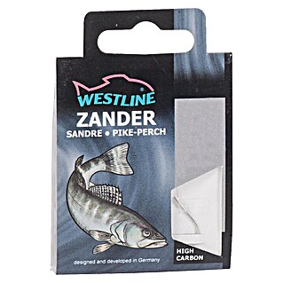 Westline Zanderhaken (Größe: 1/0, Gebunden, High Carbon-Stahl, 10 Stk., Nickel)