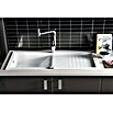 Carea Fregadero encastrable (118 x 50 cm, CAREAGranito®, Blanco)