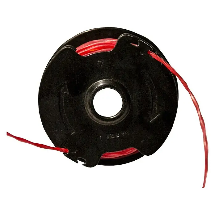 Hurricane Ersatzfadenspule DEA - Fadenlänge: 3 m, Fadenstärke: 1,6 mm, Passend für: Hurricane Elektro-Rasentrimmer HTI 3525 - Spule mit rotem Trimmerfaden, ideal für Rasentrimmer. Sorgt für präzise und effiziente Schnitte bei der Gartenarbeit.