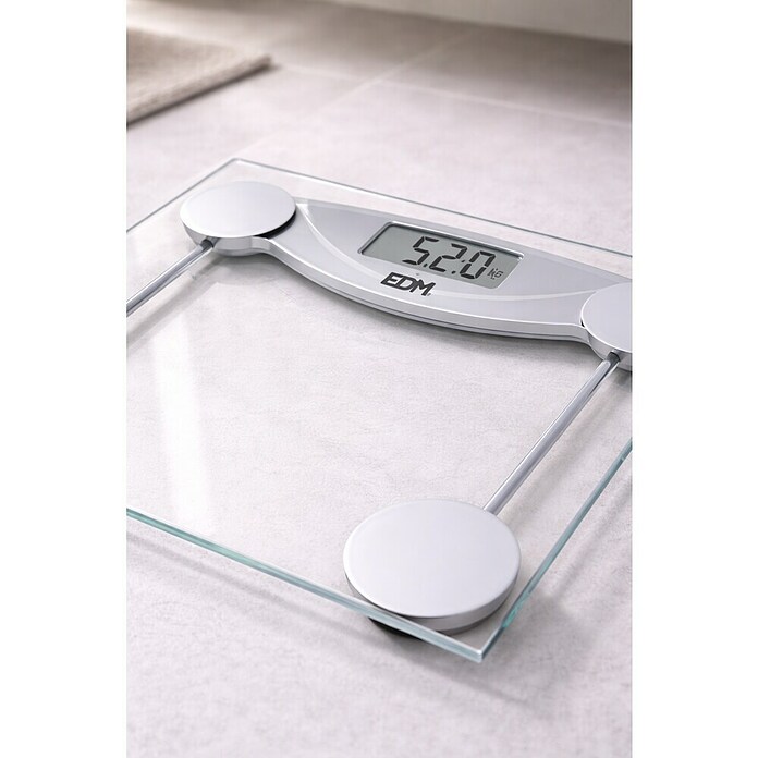 Báscula digital transparente (Digital, Carga soportada: 180 kg) | BAUHAUS