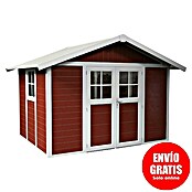 Grosfillex Caseta para jardín Deco (Medidas ext. (An x Pr): 370 x 298 cm, Plástico, Rojo/Blanco, 7,5 m²) | BAUHAUS