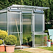 KGT Gewächshaus Linea I (1,1 x 2,33 x 2,2 m, Polycarbonat, Glasstärke: 10 mm, Pressblank)