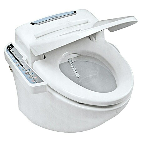 Dusch-WC-Sitz NB09D (Kunststoff, Weiß, Mit Absenkautomatik)