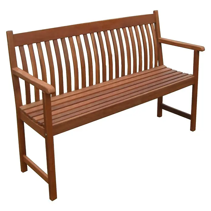 Westerholt Gartenbank Leonie - B x T x H: 150 x 60 x 88 cm, Akazie, Braun - Eine klassische Gartenbank aus Holz mit Armlehnen und Lattenrost, ideal für den Außenbereich und zur Entspannung im Garten.