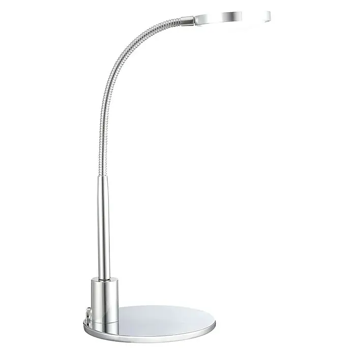 Globo LED-Tischleuchte Pegasi - 3 W, Chrom, Warmweiß - Diese stilvolle LED-Tischleuchte bietet eine flexible Beleuchtungslösung für jeden Arbeitsbereich. Das elegante Design fügt sich nahtlos in jede Einrichtung ein.